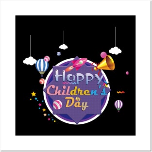 Happy children's day Posters and Art